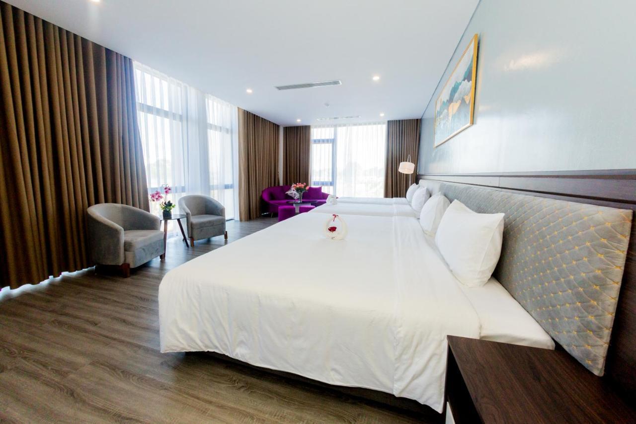 Diamond Hotel Van Don Cam Pha Bagian luar foto